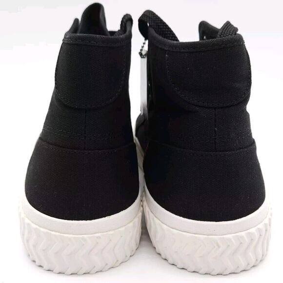 Skechers Womens 11 Street Trax Hi Tread Highly High Top Lace Up Shoe Vegan Black - Picture 6 of 6